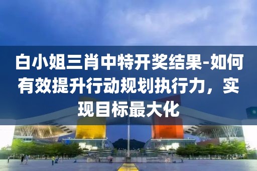 白小姐三肖中特开奖结果-如何有效提升行动规划执行力，实现目标最大化