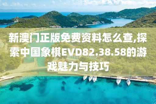 新澳门正版免费资料怎么查,探索中国象棋EVD82.38.58的游戏魅力与技巧