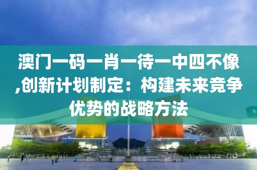 澳门一码一肖一待一中四不像,创新计划制定：构建未来竞争优势的战略方法