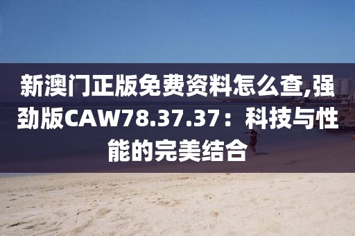 新澳门正版免费资料怎么查,强劲版CAW78.37.37：科技与性能的完美结合