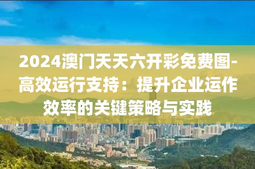 2024澳门天天六开彩免费图-高效运行支持：提升企业运作效率的关键策略与实践