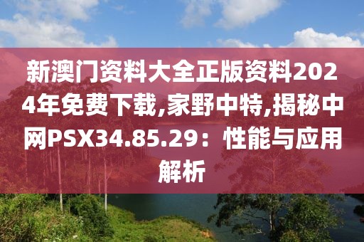 新澳门资料大全正版资料2024年免费下载,家野中特,揭秘中网PSX34.85.29：性能与应用解析