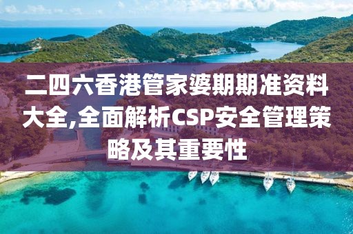 二四六香港管家婆期期准资料大全,全面解析CSP安全管理策略及其重要性