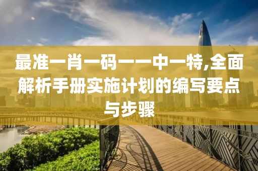 最准一肖一码一一中一特,全面解析手册实施计划的编写要点与步骤