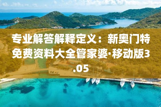 专业解答解释定义：新奥门特免费资料大全管家婆·移动版3.05