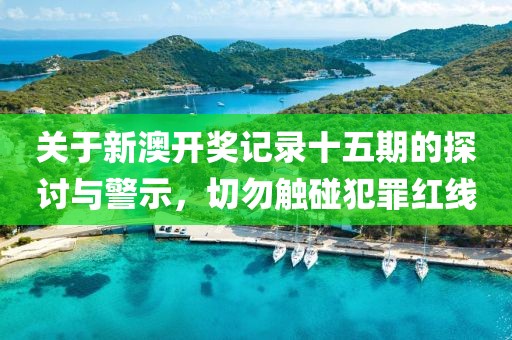 关于新澳开奖记录十五期的探讨与警示，切勿触碰犯罪红线