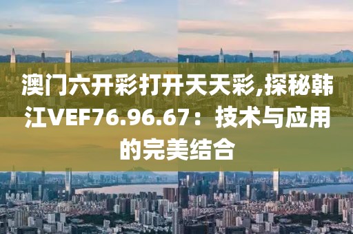 澳门六开彩打开天天彩,探秘韩江VEF76.96.67：技术与应用的完美结合