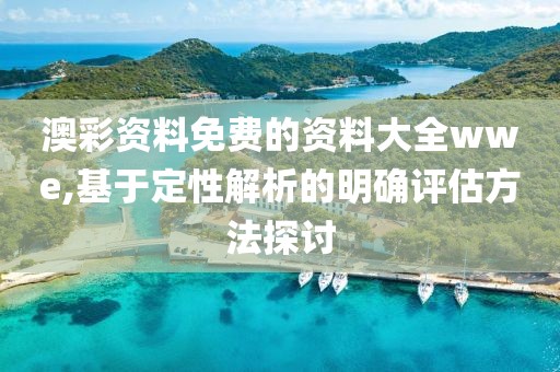 澳彩资料免费的资料大全wwe,基于定性解析的明确评估方法探讨