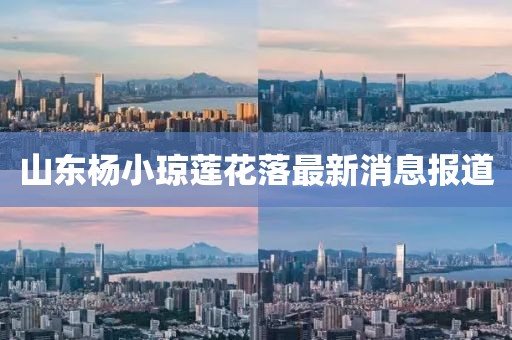 山东杨小琼莲花落最新消息报道