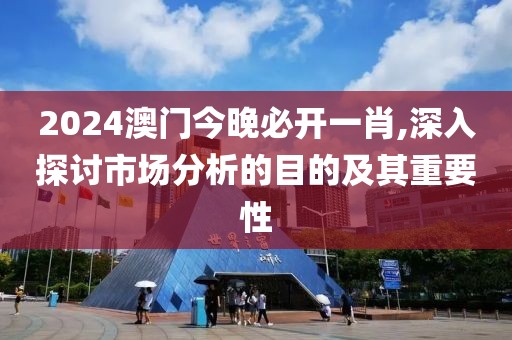 2024澳门今晚必开一肖,深入探讨市场分析的目的及其重要性
