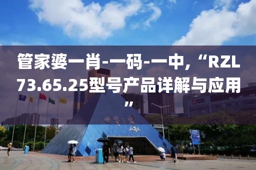 管家婆一肖-一码-一中,“RZL73.65.25型号产品详解与应用”