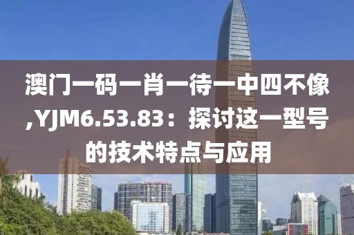 澳门一码一肖一待一中四不像,YJM6.53.83：探讨这一型号的技术特点与应用