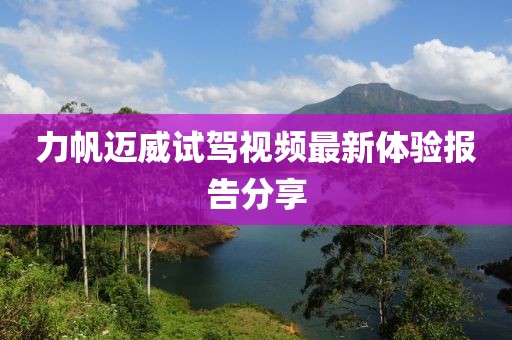 力帆迈威试驾视频最新体验报告分享