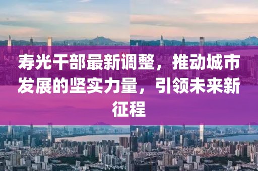 寿光干部最新调整，推动城市发展的坚实力量，引领未来新征程