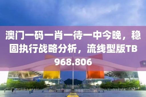 澳门一码一肖一待一中今晚，稳固执行战略分析，流线型版TB968.806
