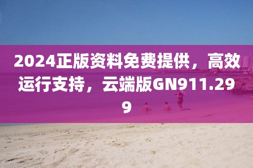 2024正版资料免费提供，高效运行支持，云端版GN911.299