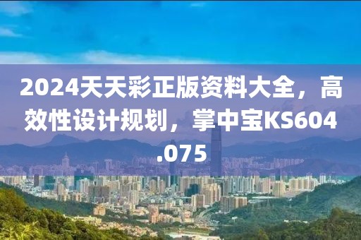 2024天天彩正版资料大全，高效性设计规划，掌中宝KS604.075