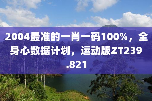2004最准的一肖一码100%，全身心数据计划，运动版ZT239.821