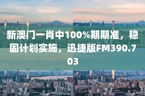 新澳门一肖中100%期期准，稳固计划实施，迅捷版FM390.703