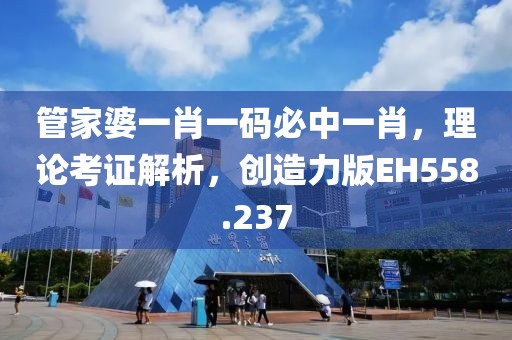 管家婆一肖一码必中一肖，理论考证解析，创造力版EH558.237
