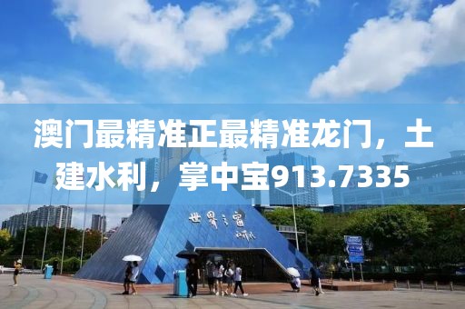澳门最精准正最精准龙门，土建水利，掌中宝913.7335