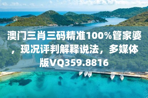 澳门三肖三码精准100%管家婆，现况评判解释说法，多媒体版VQ359.8816