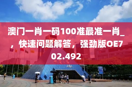 澳门一肖一码100准最准一肖_，快速问题解答，强劲版OE702.492