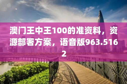 澳门王中王100的准资料，资源部署方案，语音版963.5162
