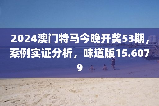 2024澳门特马今晚开奖53期，案例实证分析，味道版15.6079