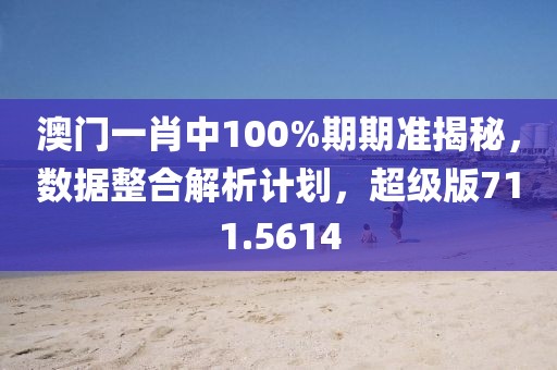 澳门一肖中100%期期准揭秘，数据整合解析计划，超级版711.5614