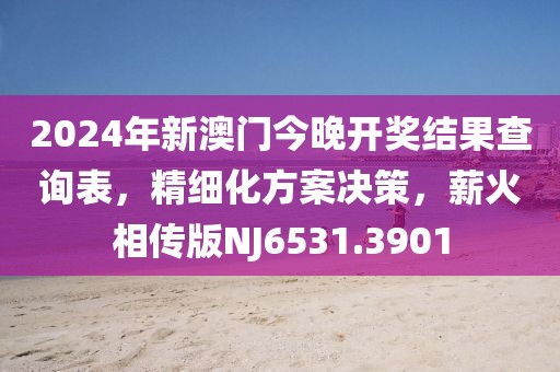 2024年新澳门今晚开奖结果查询表，精细化方案决策，薪火相传版NJ6531.3901