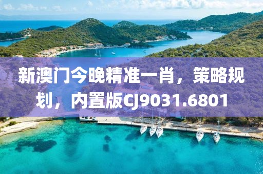 新澳门今晚精准一肖，策略规划，内置版CJ9031.6801