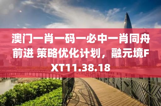 澳门一肖一码一必中一肖同舟前进 策略优化计划，融元境FXT11.38.18