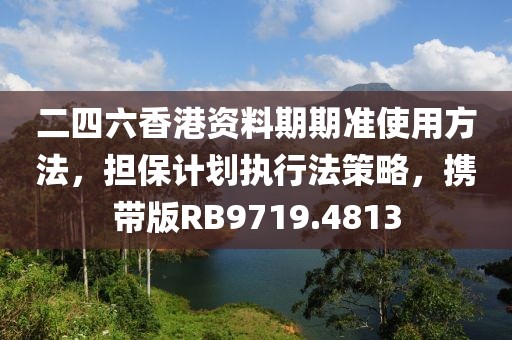 二四六香港资料期期准使用方法，担保计划执行法策略，携带版RB9719.4813