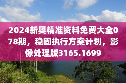 2024新奥精准资料免费大全078期，稳固执行方案计划，影像处理版3165.1699