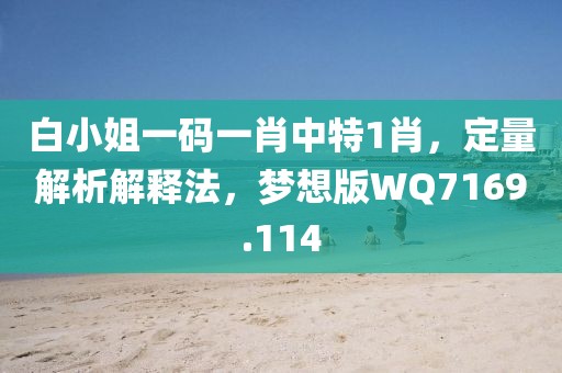 白小姐一码一肖中特1肖，定量解析解释法，梦想版WQ7169.114