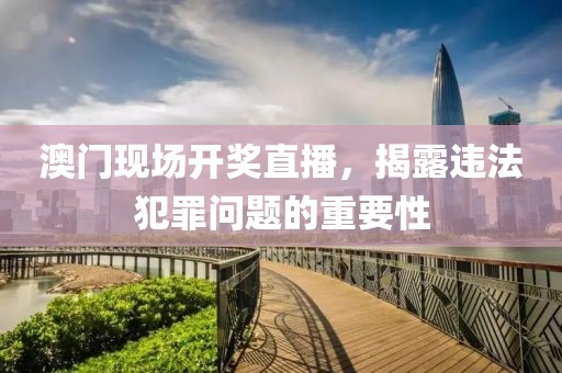 澳门现场开奖直播，揭露违法犯罪问题的重要性