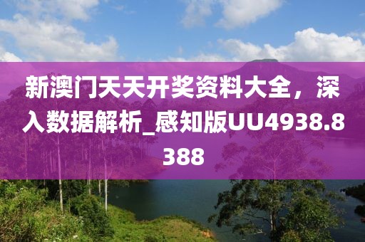 新澳门天天开奖资料大全，深入数据解析_感知版UU4938.8388
