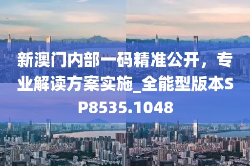 新澳门内部一码精准公开，专业解读方案实施_全能型版本SP8535.1048