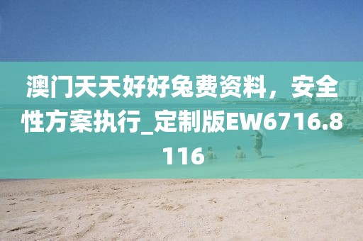 澳门天天好好兔费资料，安全性方案执行_定制版EW6716.8116