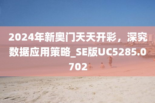 2024年新奥门天天开彩，深究数据应用策略_SE版UC5285.0702