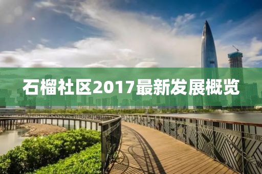 石榴社区2017最新发展概览