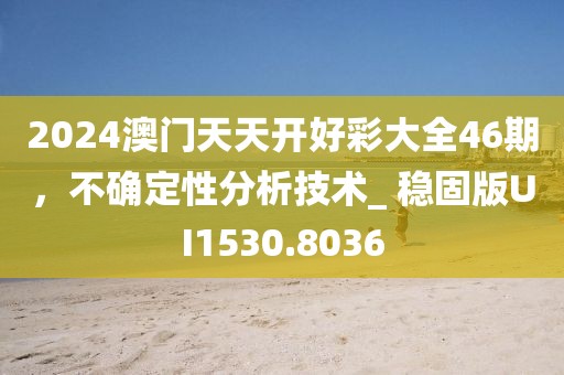 2024澳门天天开好彩大全46期，不确定性分析技术_ 稳固版UI1530.8036