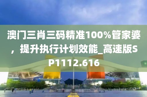 澳门三肖三码精准100%管家婆，提升执行计划效能_高速版SP1112.616