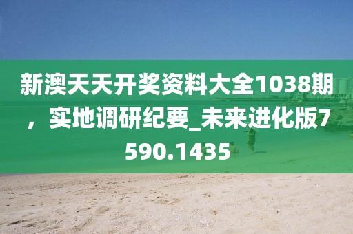 新澳天天开奖资料大全1038期，实地调研纪要_未来进化版7590.1435