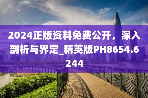 2024正版资料免费公开，深入剖析与界定_精英版PH8654.6244