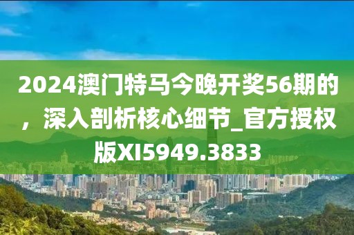 2024澳门特马今晚开奖56期的，深入剖析核心细节_官方授权版XI5949.3833