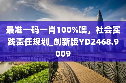 最准一码一肖100%噢，社会实践责任规划_创新版YD2468.9009