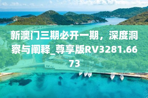 新澳门三期必开一期，深度洞察与阐释_尊享版RV3281.6673