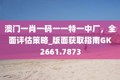 澳门一肖一码一一特一中厂，全面评估策略_版面获取指南GK2661.7873